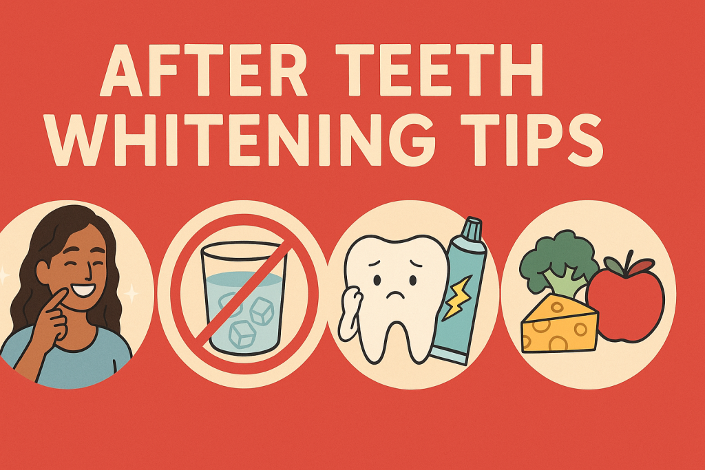 Teeth whitening aftercare tips to prevent sensitivity and maintain a bright smile