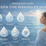 Water type personality traits symbolizing intuition, emotional depth, and adaptability