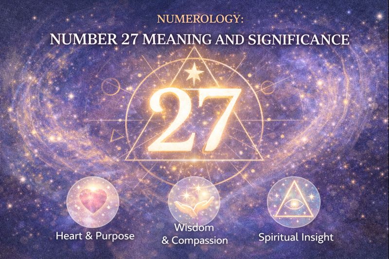 Numerology number 27 representing spiritual wisdom, compassion, and life purpose