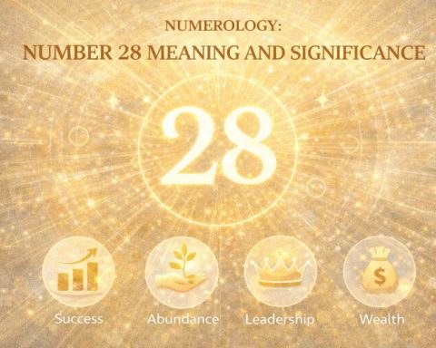 Numerology number 28 symbolizing leadership, abundance, and spiritual balance