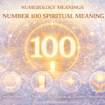 Numerology number 100 symbolizing spiritual completion, new beginnings, and divine guidance