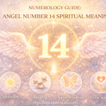 Angel number 14 symbolizing spiritual guidance, positive change, and personal growth