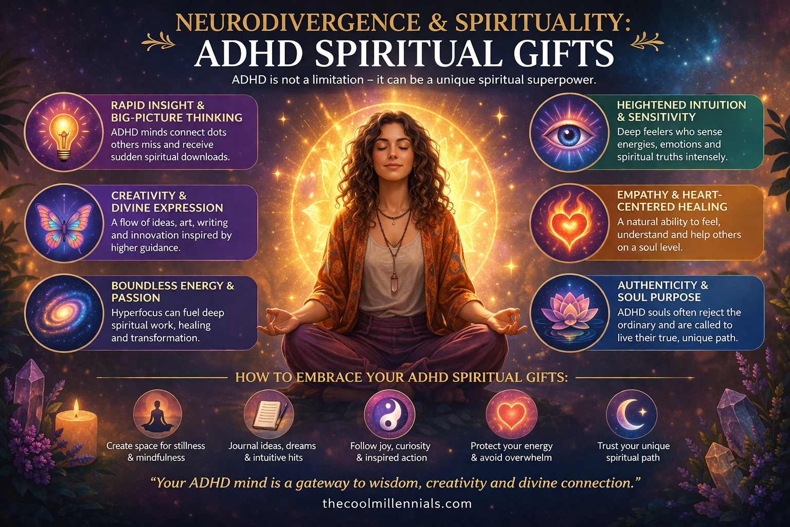 ADHD and spirituality connection highlighting intuitive and creative strengths of neurodivergent individuals